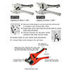 Professional Ratchet Action PVC Pipe Cutter