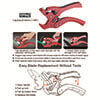 Professional Ratchet Action PVC Pipe Cutter