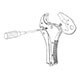 [Replace Blade] Step 3: Lift the blade cartridge assembly out the cutter blade.