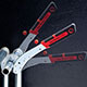 Feature of slim shape design for using in confined space.