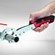For rotating smooth stainless steel pipe.